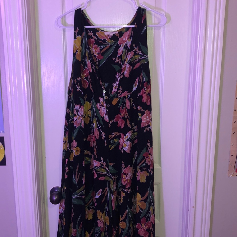 flowy floral jumpsuit